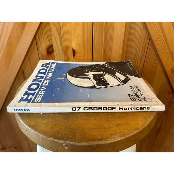 OEM Honda Motorcycle 1987 CBR600F HURRICANE Service Manual  (5430) - Picture 5 of 7